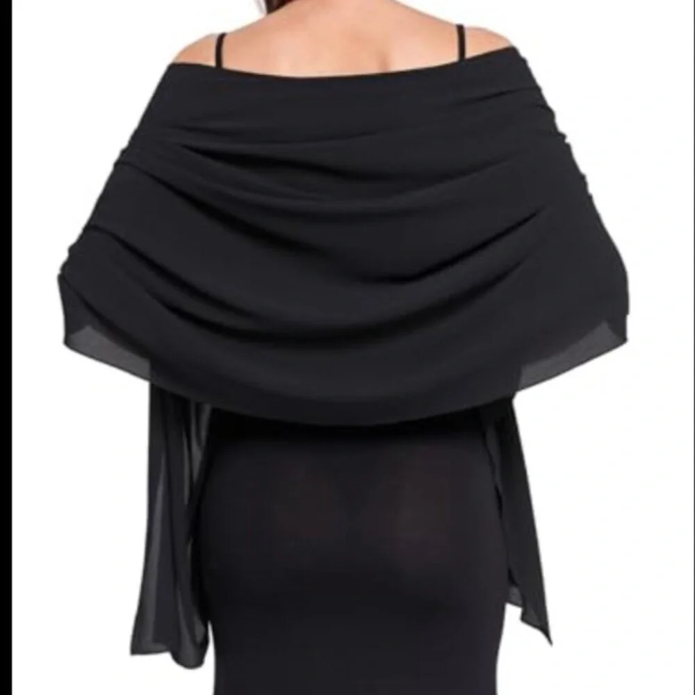 Chiffon Shawl Wrap for Wedding Evening Dress Cover Up Scarf Bridal Pashmina